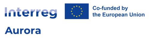 Logga: Interreg Aurora, Co-funded by the European Union.