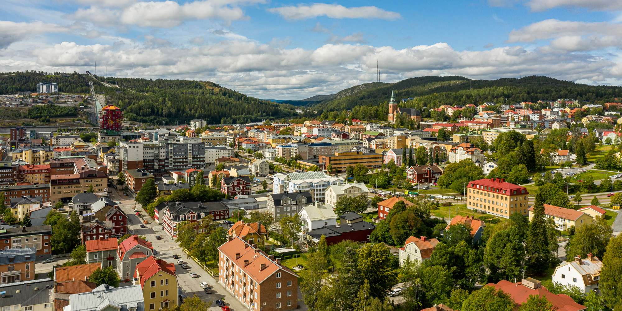 Vy över överstan Örnsköldsvik